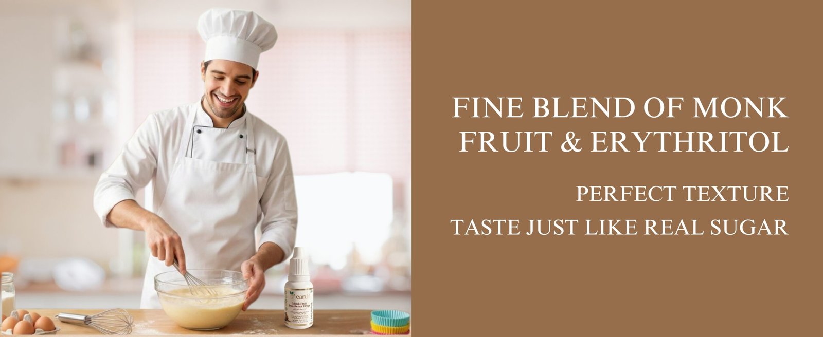 Of Earth Monk Fruit Sweetener | Pure Extract- No Erythritol, No Allulose | Zero- Glycemic Index Sugar Substitute | 1:1 Sugar Replacer for Tea, Coffee, Drinks | Plant-Based | Keto, Vegan & Diabetic Friendly | 1 drop = 1 spoon sugar | 15 ml of earth monk fruit sweetener | pure extract no erythritol, no allulose | zero glycemic index sugar substitute | 1:1 sugar replacer for tea, coffee, drinks | plant based | keto, vegan & diabetic friendly | 1 drop = 1 spoon sugar | 15 ml