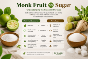 Sugar Or Monk Fruit- which is Better? Of Earth Monk Fruit sweeteners