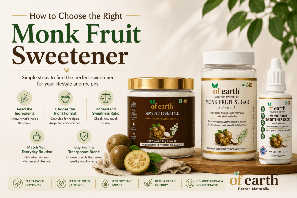 How to Choose the Right Monk Fruit Sweetener best monk fruit Sweeteners in India