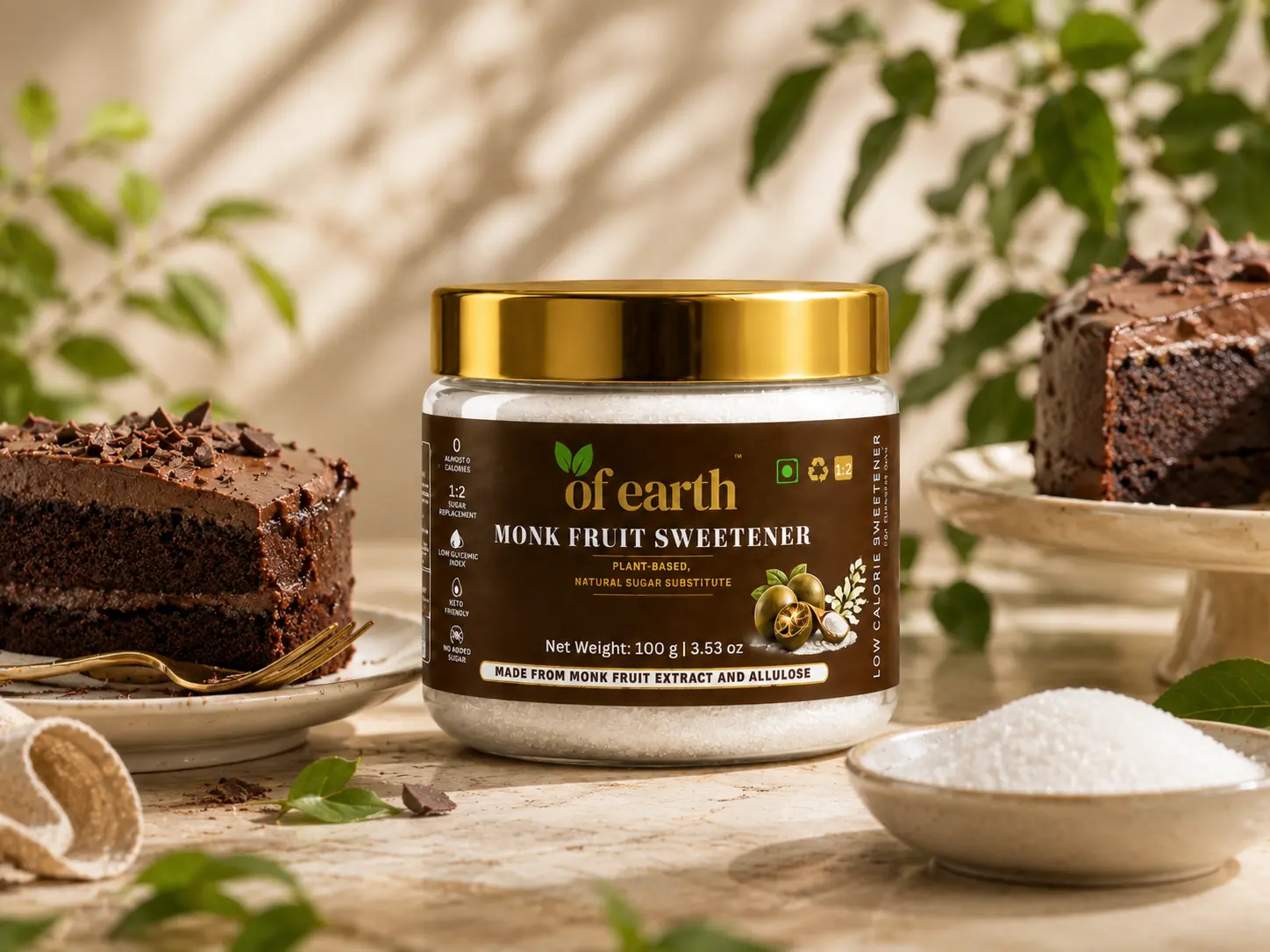 Of Earth – Natural Sweeteners for Better Everyday Living 100g application image 2