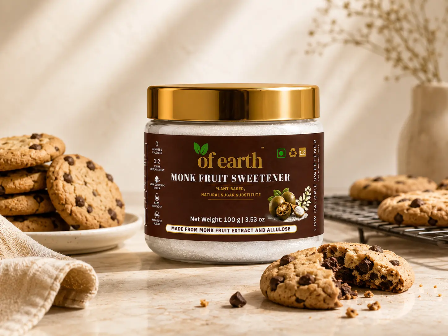 Of Earth – Natural Sweeteners for Better Everyday Living 100g application image1