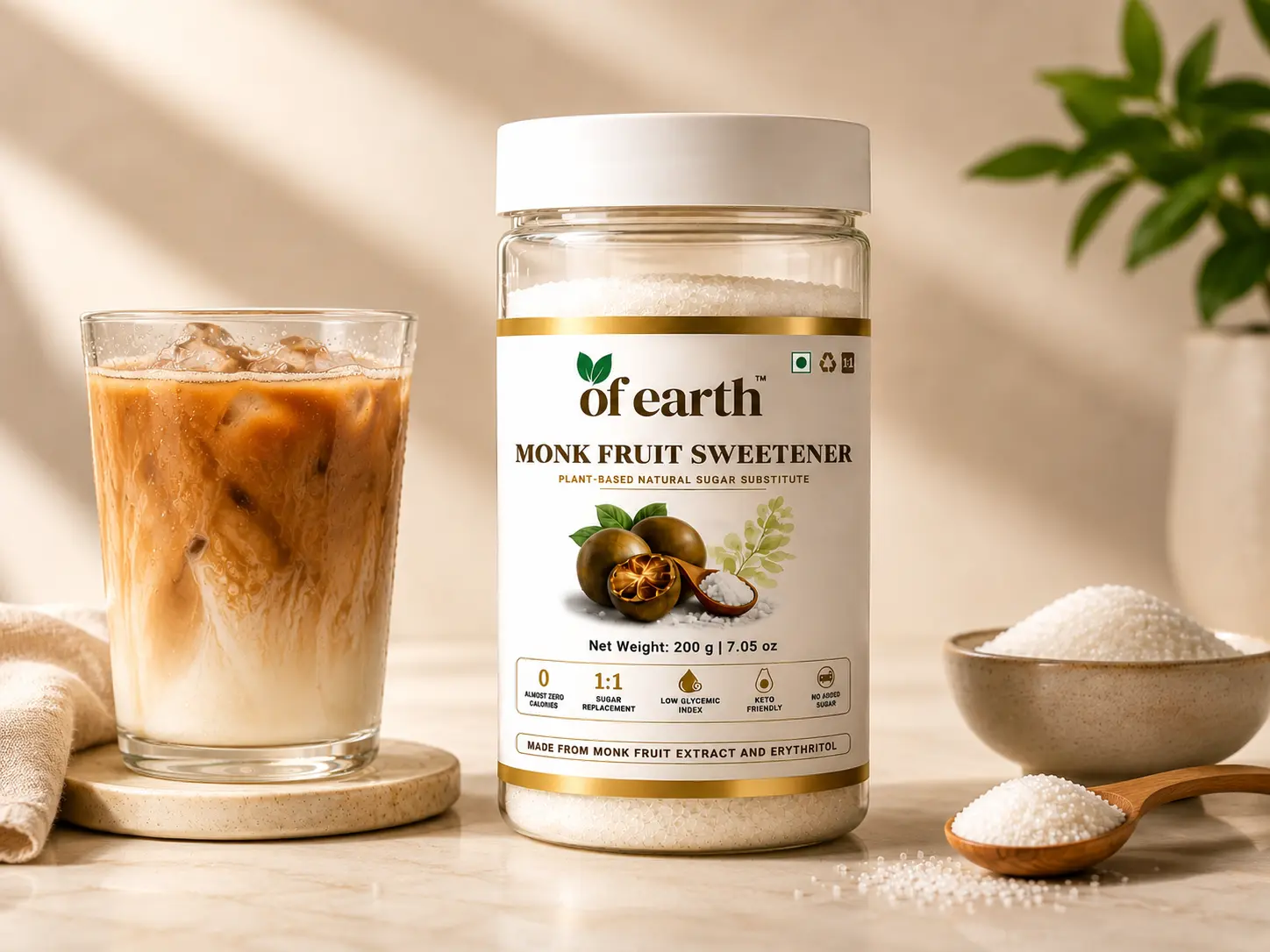 Of Earth – Natural Sweeteners for Better Everyday Living 200g application image 2