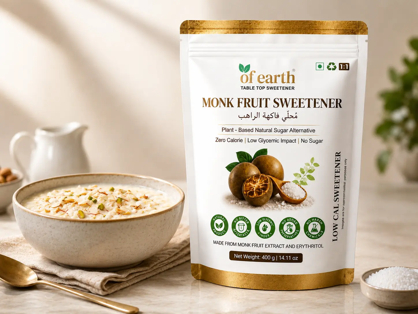 Of Earth – Natural Sweeteners for Better Everyday Living 400g application image 2