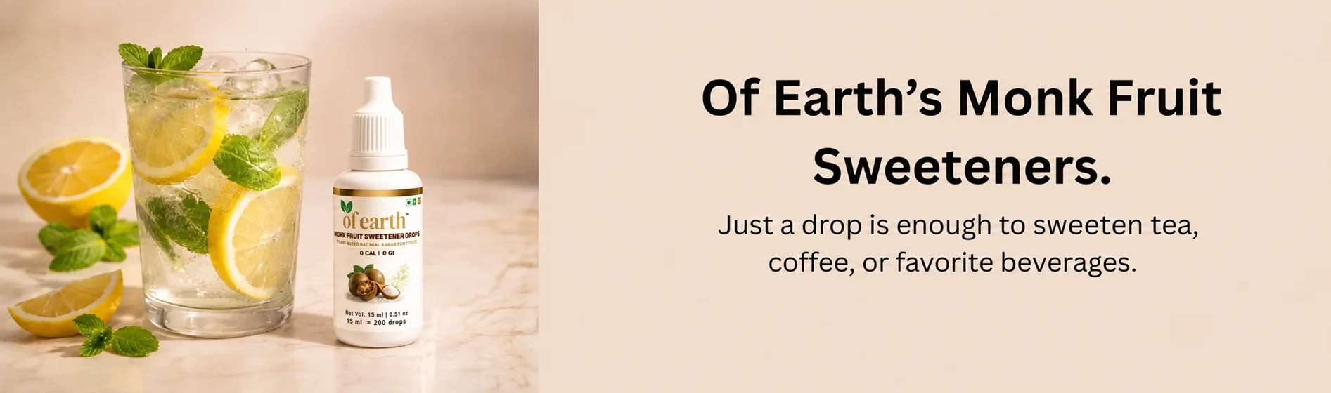 monk fruit sweetener refreshment